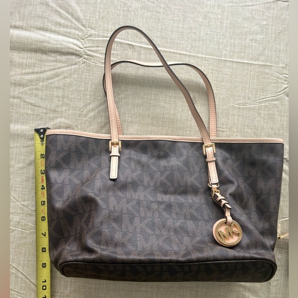 Michael Kors Dark Brown Signature Tote and Wallet - Picture 2 of 8